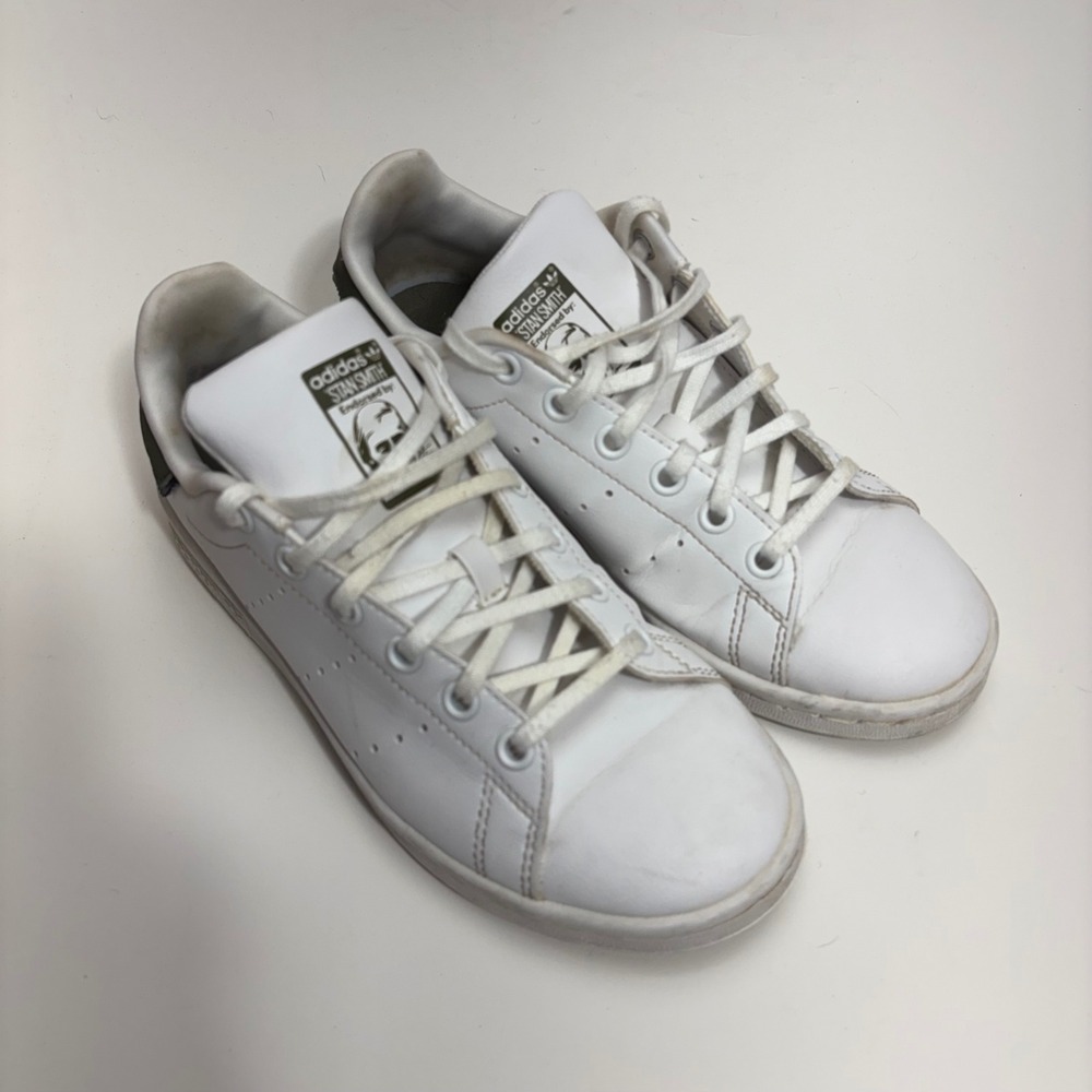 Adidas Stan Smith Primegreen White Olive GZ9925 Mens 4.5 Womens 5.5 Sneakers